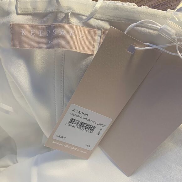 KEEPSAKE Label Midnight Hour Strapless Lace F&F Dress - Picture 8 of 8